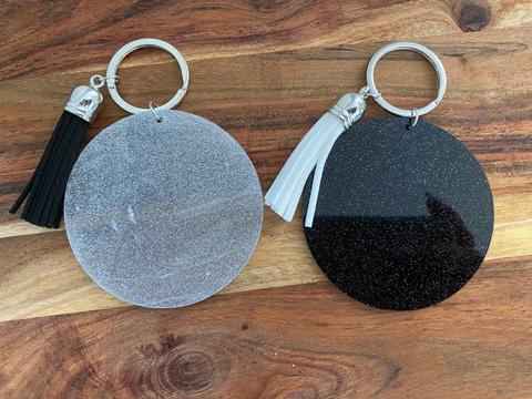 Acrylic Glitter Key Chain